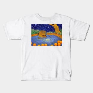 capybara Impressionism Kids T-Shirt